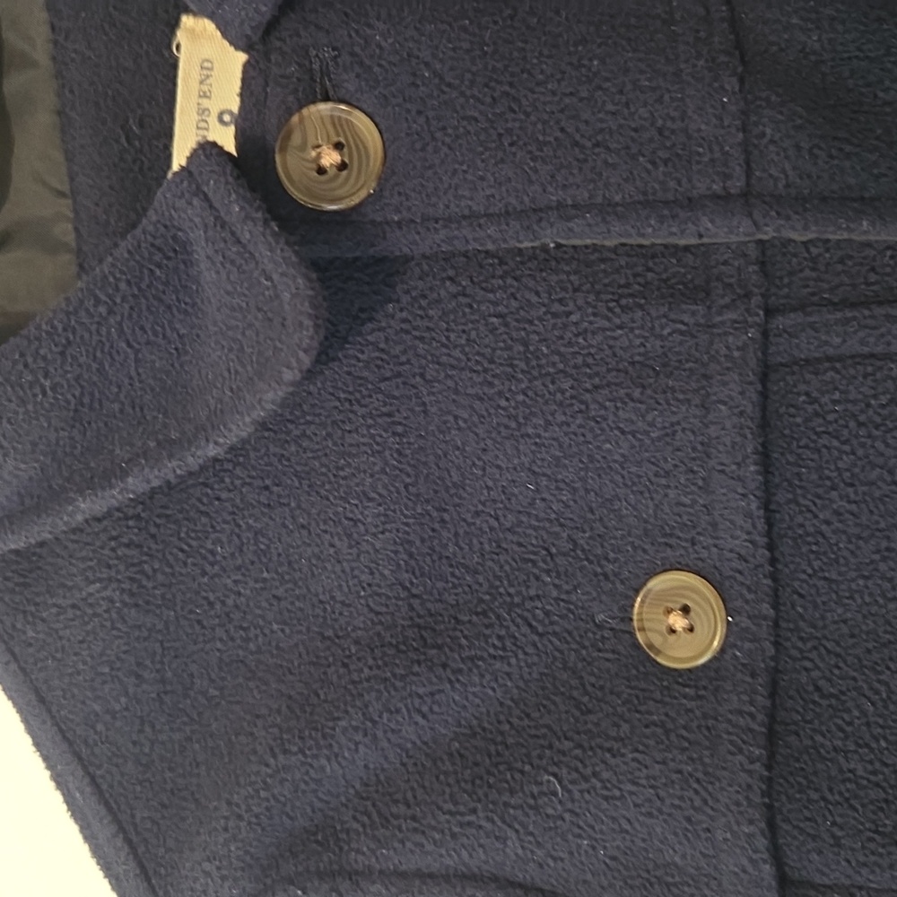 Landsend Fleece Pea Coat (8) - Picture 2 of 5